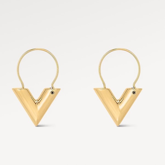 Louis Vuitton Essential V Hoop Earrings - Picture 6 of 6